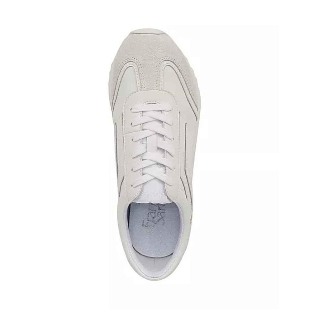 Franco Sarto Womens Matera Suede Leather Casual Sneakers SZ 9.5 M WHITE - Picture 4 of 12